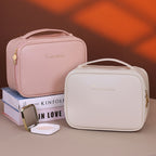 Travel Makeup Organizer in cream